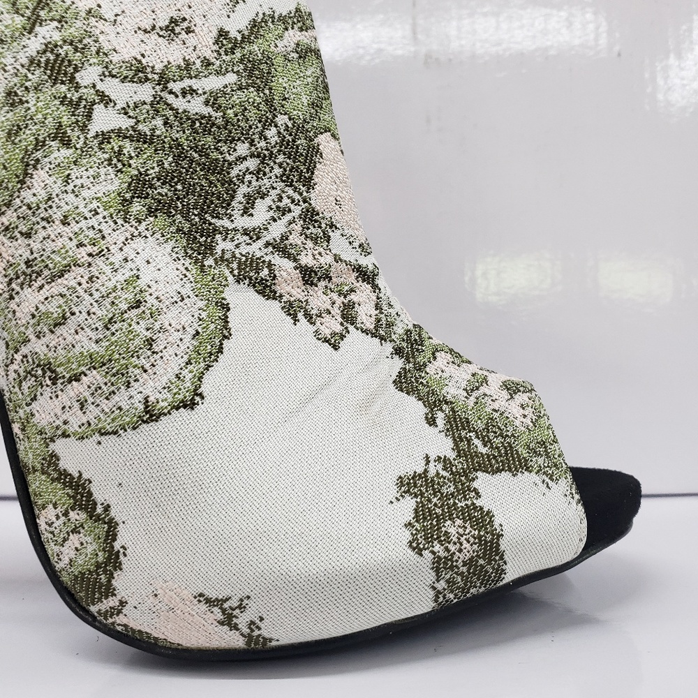 Olive Green Print 5" High Heel Shoes - Picture 2 of 8